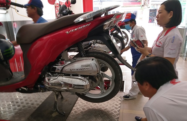  Sửa chữa xe máy Honda Vision chuyên nghiệp tại Phát Thành Vinh
